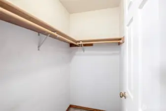 Walk-in closet in 2nd bedroom