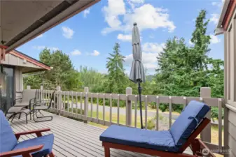 Deck access right off  your Primary bedroom