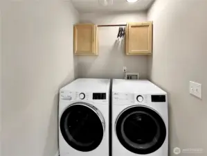 Laundry room. All appliances stay including the washer and dryer!