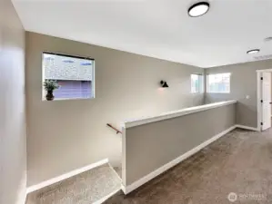 Landing upstairs - lots of natural light