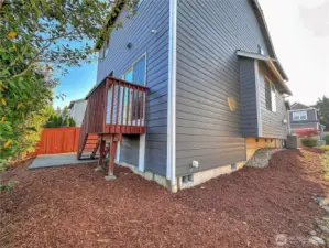 Easy, low maintenance backyard. Spend time in the community parks or head to one of the many Maple Valley parks