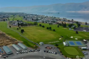 Golf course, driving range, pickle ball courts, putting green all set in the middle of Desert Aire1