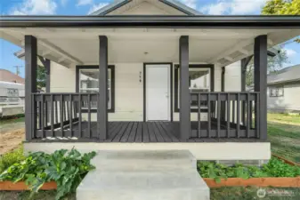Covered front porch