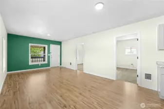 Living room & dining room