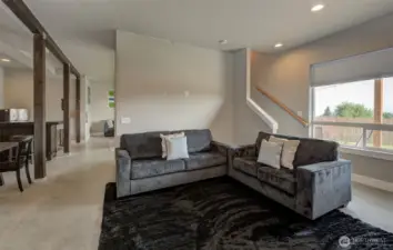 Family/ Recreation rooms.  Could be more bedrooms if you wanted.  Or separate living quarter.