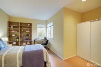 One of two upper bedrooms.