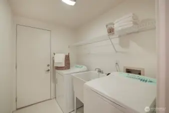 Laundry room on lower level.