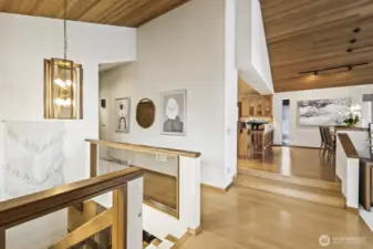 Beautiful Bamboo hardwoods greet you at the entry, introducing the home's warm and sophisticated style.