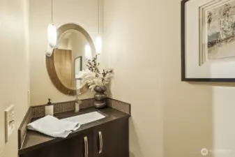 Powder room on main floor