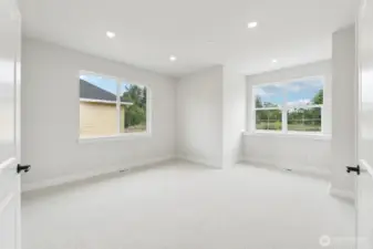 Large Bonus room.  Pic of similar home, colors and materials may vary