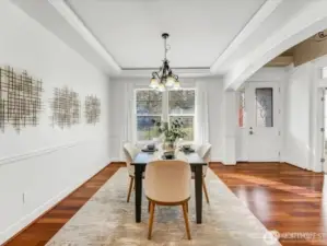 Dinning Room, virtually staged.
