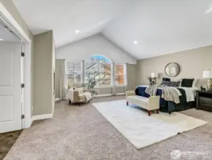 Main Bedroom, virtually staged.