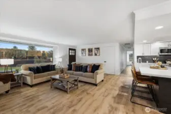 Gorgeous picture window brings in so much natural light