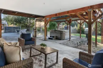 covered pato and spa-aaahhh.