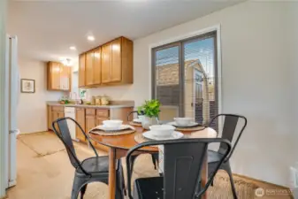 dining area off kitchen