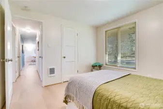 look from second bedroom to hallway