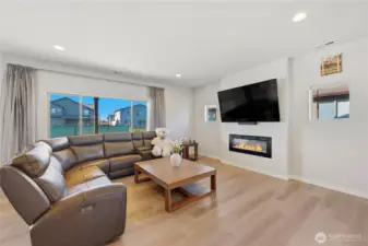 Large picture window bringing in beautiful natural light.