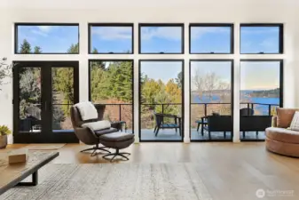 Sit inside or out, the view is equally as beautiful.