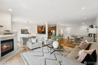 Don't miss the cozy gas fireplace in the living room