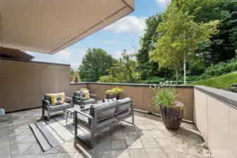WOW--look at this outdoor retreat off of the primary bedroow
