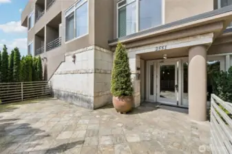 Main building entry