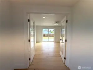 LOOKING INTO TO 3 MAIN FLOOR BEDROOM