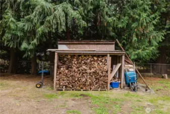 Wood comes with house