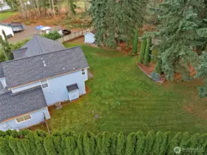 Amazing lot with privacy and plenty of room to play.