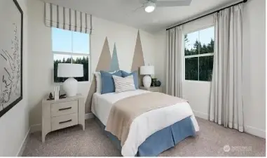 Rendering - Not actual home - Bed 4 on the main