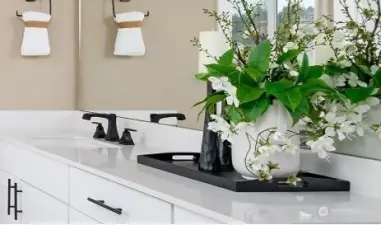 Rendering - Not actual home - Ful bath on the main