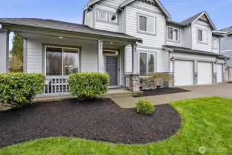 Professionally landscaped & cared for lawn.