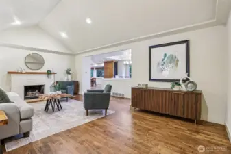Newly refinished hardwood floors sparkle and shine!