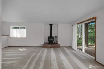 Fireplace for the winter time - keeps you cozy.