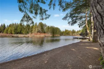 Your own private 62 feet of no bank waterfront.