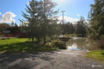 Boat launch, boat slips, and fuel up area.