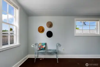 Mudroom with lots of room and possibilities!