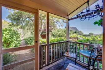 Enjoy views from front porch