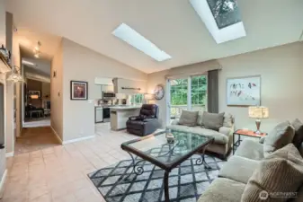 Main floor Light filled Family Room off Kitchen.