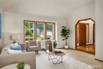 Great Room with Vaulted Ceilings