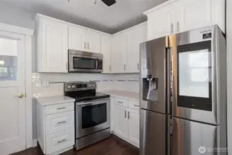 Smart display on fridge