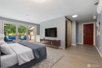 ADU space virtually staged