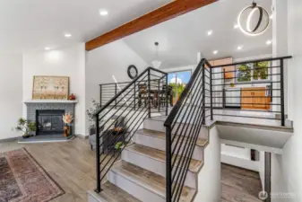 Easy access to kithen and downstairs area
