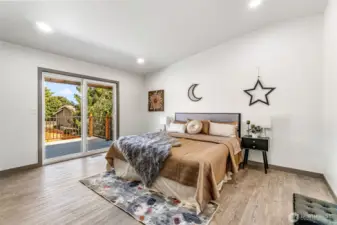 Roomy primary bedroom