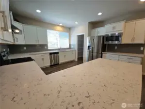 Tons of counter space and SS appliances.