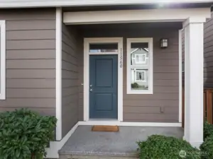 Covered porch entry