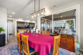 Dinning Room Framed by Beautiful Mountain Views