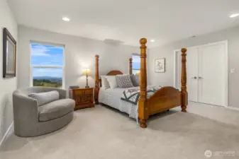The Primary Suite with Mountain Views