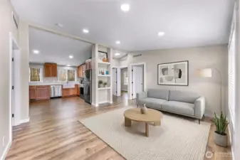 Beautiful flooring and natural light