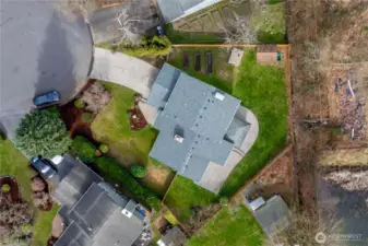 Overhead view of home!