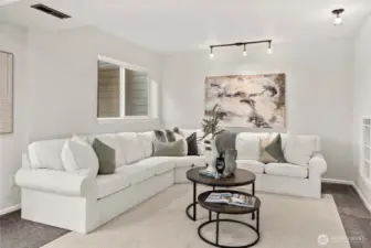 Ideal space for movie nights or curling up with a book.